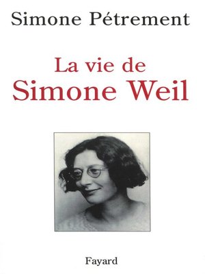 cover image of La Vie de Simone Weil
